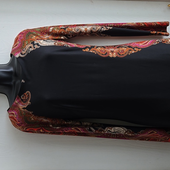 ⭐️ Host Pick⭐️Joseph Ribkoff | Paisley Black Print Sheath Dress - Picture 8 of 8